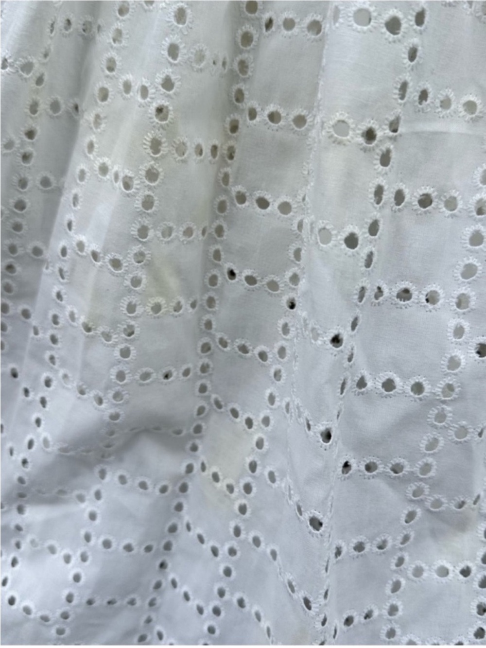 Vintage white eyelet dress girls size 8 bell sleeves cottagecore - Picture 2 of 6